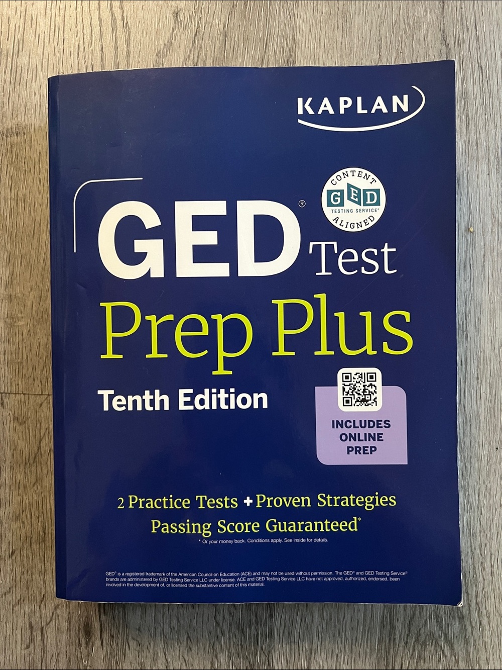 Kaplan GED Test Prep Plus Tenth Edition - Navy Blue